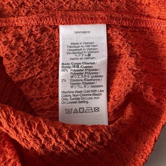 New Madewell V-Neck Sleeveless Crop Top in Copperwashed Orange Size XS - Picture 9 of 12